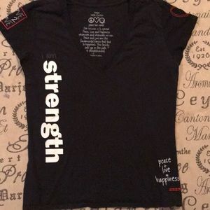 I am Protected V-neck Tee by Peace Love World.